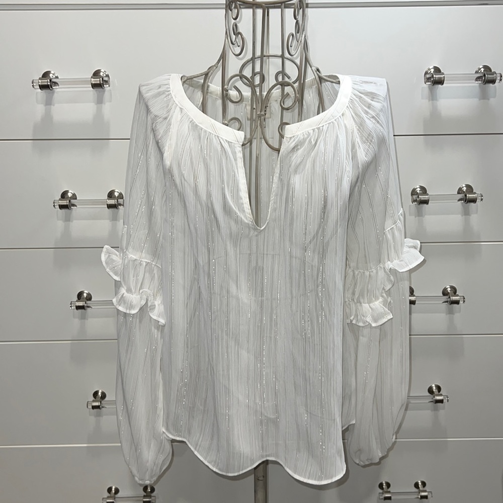 A New Day sheer blouse, size M